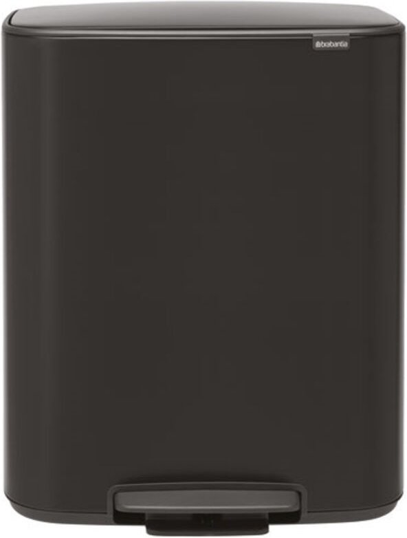 Abfalleimer mit Fußpedal 60 l Matt Schwarz - Bo - Brabantia