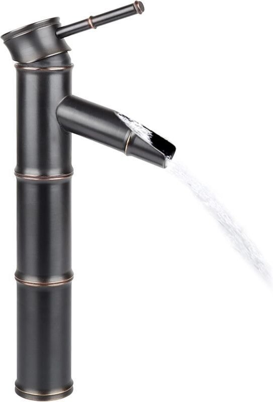 Odipie - Vintage Antik Bronze Vollkupfer Bambus Badezimmer Küchenmischer Hotel Wasserhahn Waschbecken Wasserhahn, Kupfer...