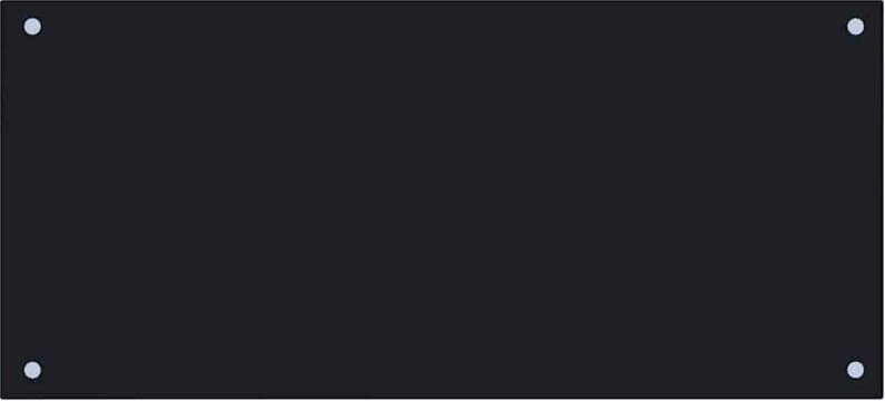 vidaXL Küchenrückwand Schwarz 90x40 cm Hartglas