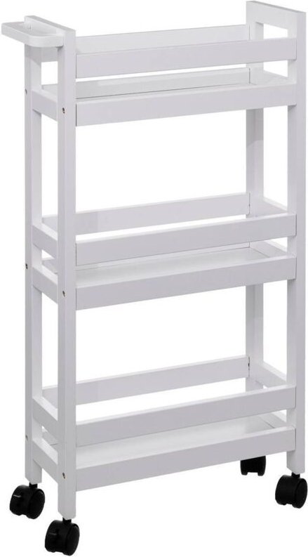 5five Simply Smart - Servierwagen mit rollen 3 ebenen colorama weiß baumwolle - 5five