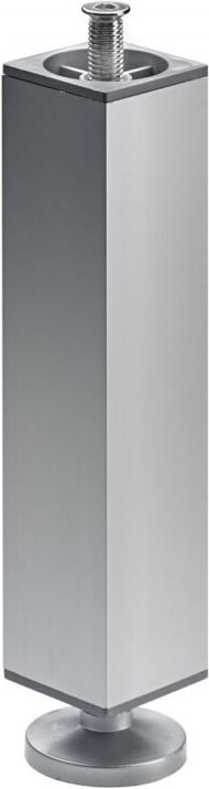 Hettich - Möbelfuß Ancona für schwere Tischplatten Aluminium ø 60 x 100 mm Möbelfüsse