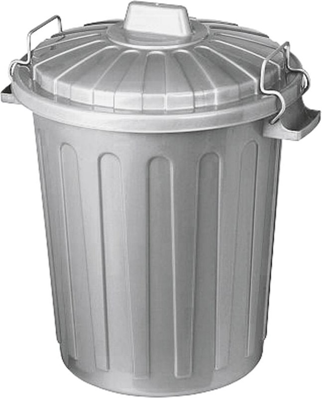 Abfalleimer Oscar Tonne mini 7 l 30cm Ø23cm silber