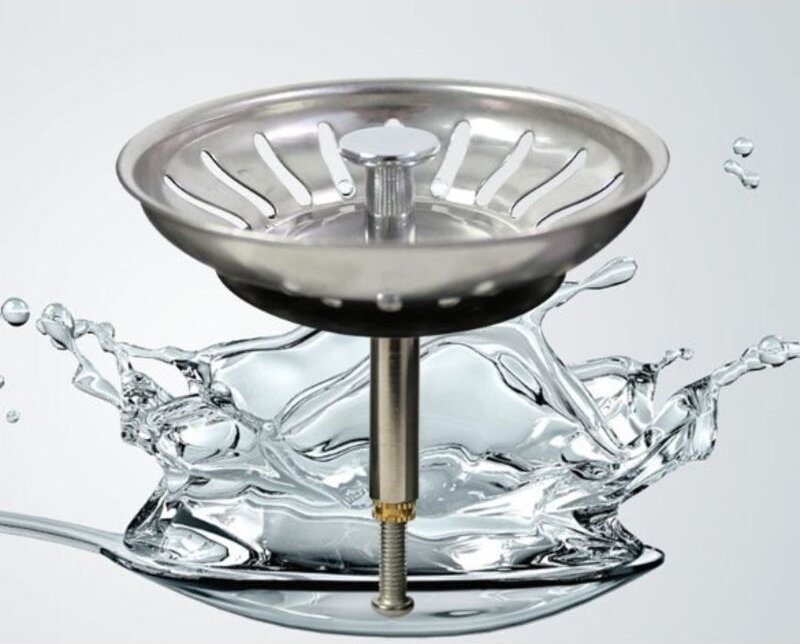 Thumbnail - Shining House - Küchenspülenfilter ø 79 mm, Küchenspülenstopfen aus Edelstahl, 2 Küchenspülenfilter, für Dusche, Bad und...