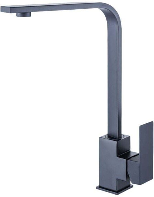 Küchenarmatur, Einhebel-Küchenspültischarmatur, 360° drehbar, gebürsteter Küchenspülenhahn - Ulisem
