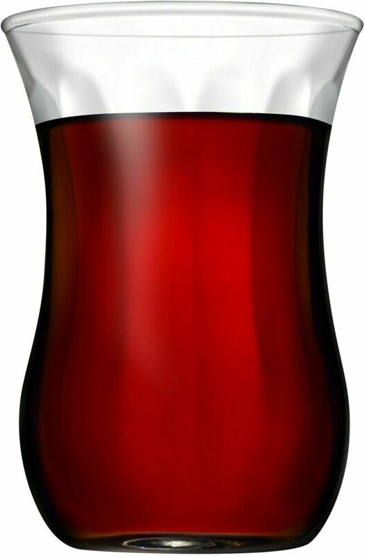 Pasabahce - 42021.6 Set 6-tlg. Teeglass Optikli Cay Bardagi Gläser-Set für 6 Personen