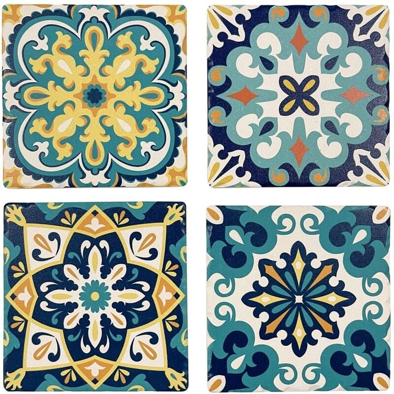 Signes Grimalt Kochbeiträge Hydraulische Untersetzer 4 Uni. Blue Hasses 11x11x1cm 28408