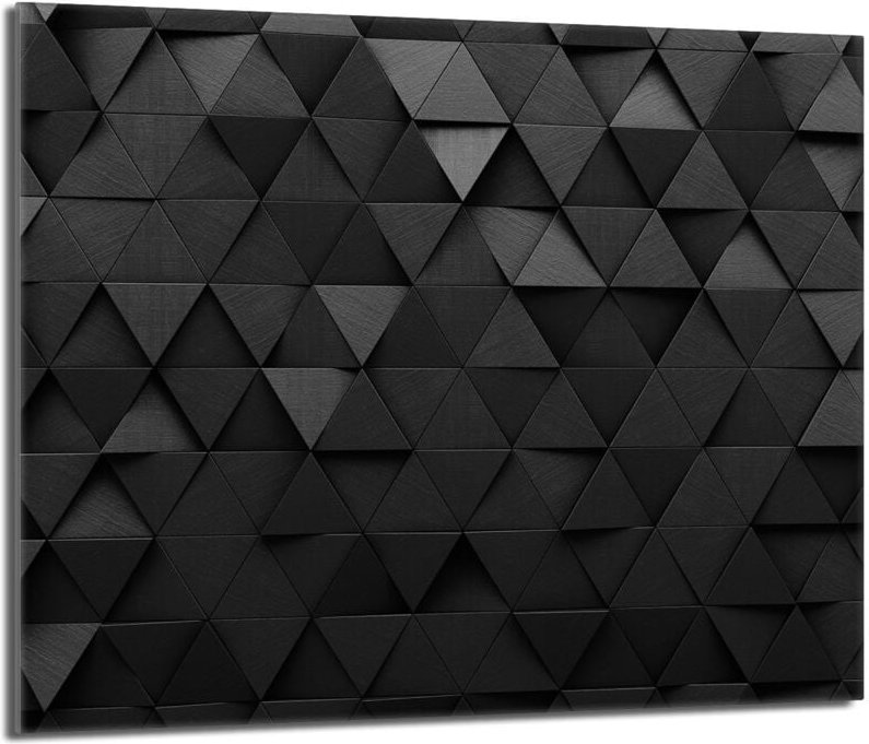 Glasschutzplatte für Herd 60x52 Schwarz