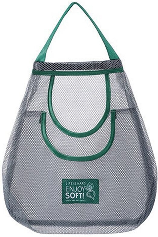 Tlily - Wiederverwendbare Hängende Netztasche für die Küche, Großes Fassungsvermögen, Obst- und Gemüseaufbewahrung für z...