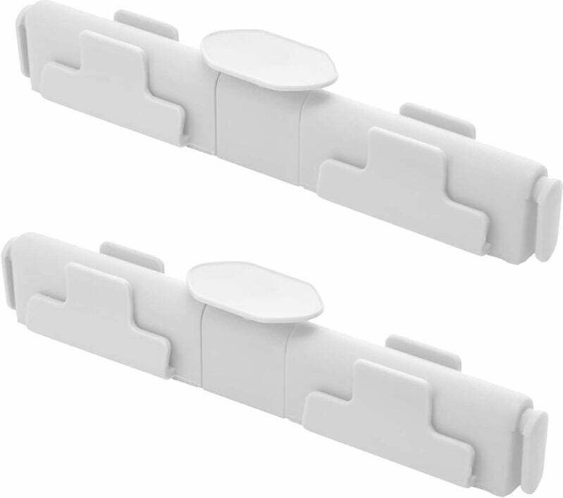 Zweiteilige Müllsortierklemme – Küchenzubehör für nasse und trockene Mülleimer – Nass- und Trockenmülltrennklemme (weiß)...