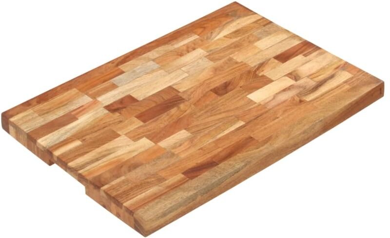 Hackblock 60x40x4 cm Akazie Massivholz vidaXL