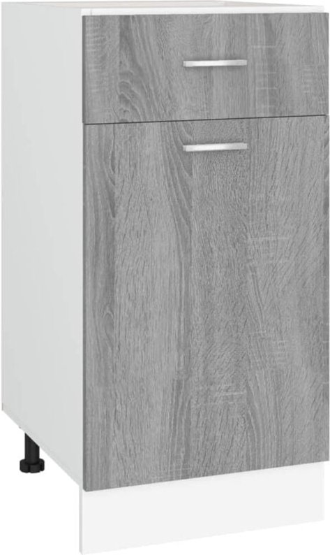 Unterschrank mit Schublade Lyon Grau Sonoma 40x46x81,5 cm vidaXL