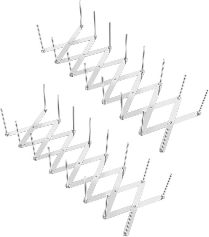 2-teiliger, verstellbarer Deckelhalter aus Edelstahl, Spareribshalter aus Edelstahl zur Zubereitung von Spareribs oder B...