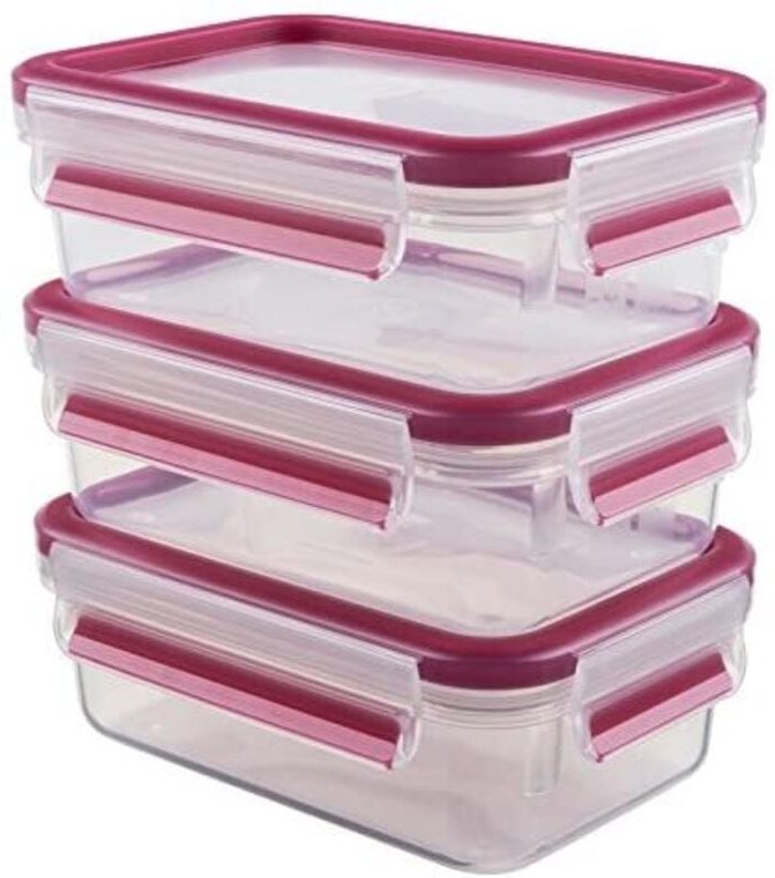 Frischhaltedose Clip & Close 0,55l 3er Set himbeer