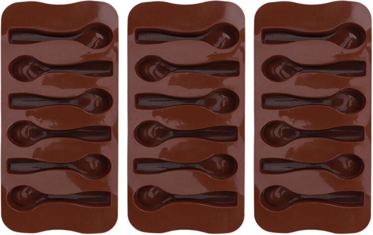 3-teiliges DIY-Set mit antihaftbeschichteten Silikon-Löffelformen zum Backen von Kuchen und Schokolade – Küchenutensilie...