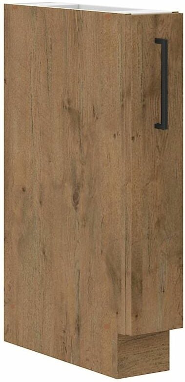 Küchen Preisbombe - Küche Vigo Eiche Lancelot matt Unterschrank 15 cm Schrankauszug Küchenschrank