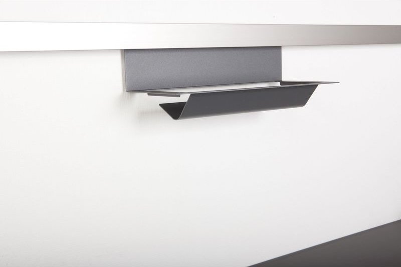 So-tech - Kesseböhmer Linero MosaiQ graphitschwarz Papierrollenhalter unten von sotech