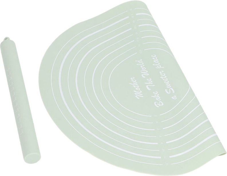 TOPINCN Rustikales Antihaft-Teigroller-Set aus Silikon, geeignet für die heimische Küche, zum Ausrollen von Teig und Aus...