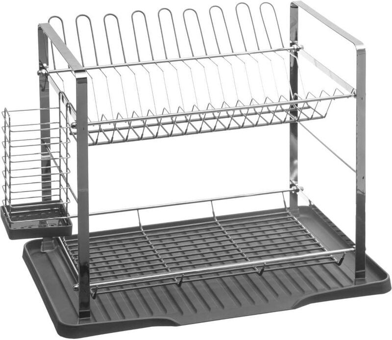 5five Simply Smart - Geschirrabtropfer, 2 Ebenen, Metall, Rot - Secret de Gourmet