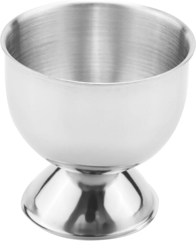 Tlily - Eierbecher-Tablett aus Edelstahl, Halter für weichgekochte Eier, kann aus kleinen Weingläsern bestehen, 6 Sets