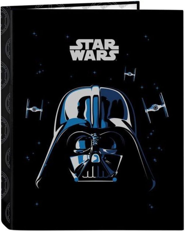 Star Wars Ringbuch - Safta - 26,5x33 cm - Schwarz - 4 Ringe - Hartcover - Langlebig - Polyester