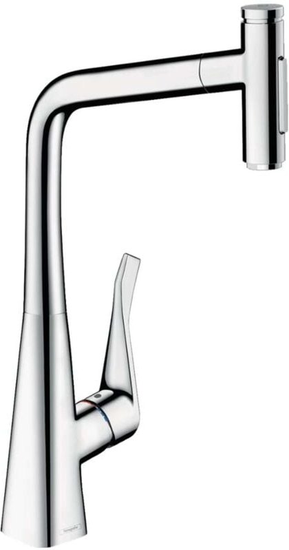 M71 - Spültischarmatur M7117-H320 mit ausziehbarer Geschirrbrause, sBOX, verchromt 73816000 - Hansgrohe