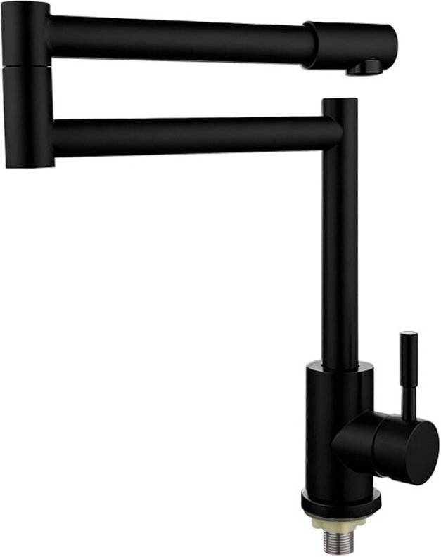 Klappbarer Küchenarmatur aus Edelstahl 304, 360° drehbar, kompaktes Design Erhältlich in 4 Farben, Schwarz