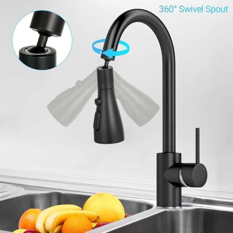 Küchenarmatur mit Sprühfunktion, 360° drehbarer Luftsprudler, 3-stufige Küchenarmaturdüse, für FM22 Küchenarmatur-Luftsp...