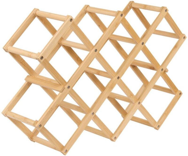 Bambus-flaschenregal klappbar 10 flaschen - 5five