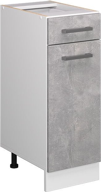 Vicco - Unterschrank R-Line, Beton, 30 cm mit Schublade, ohne Arbeitsplatte