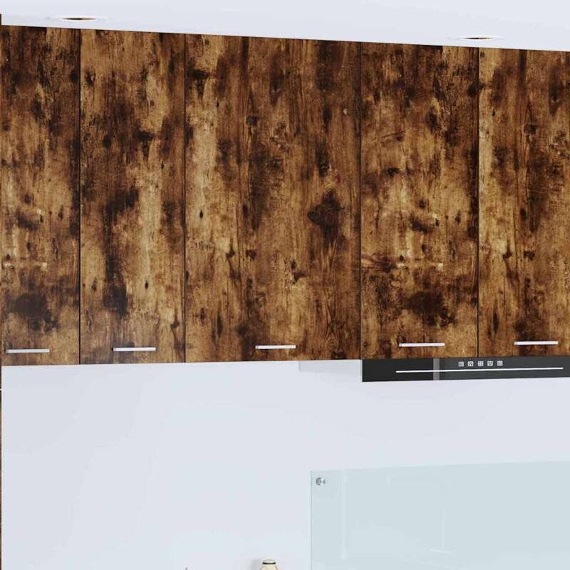 Hängeschrank mit Tür Geräucherte Eiche und Weiß 50 x 31 x 80 cm vidaXL