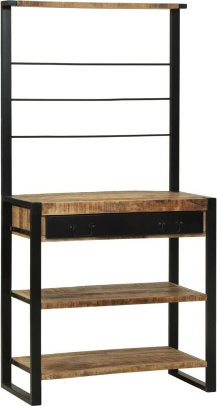 Küchenregal Braun 80 x 40 x 160 cm Massivholz Mango vidaXL