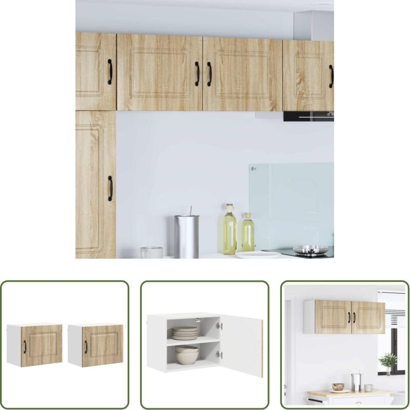Holzschrank - Küchenschrank Kalmar 2 pcs Sonoma-Eiche 50 x 31 x 40 cm