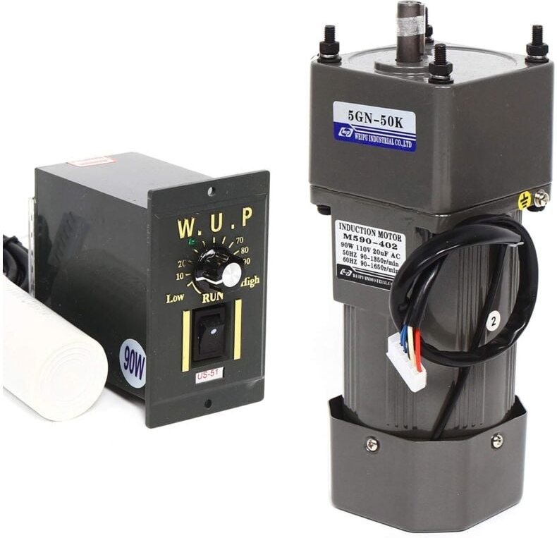 Einstellbarer Getriebemotor mit hohem Drehmoment, ac 220 v 90 w Einphasen-Wechselstrom Asynchrongeschwindigkeit Reversib...