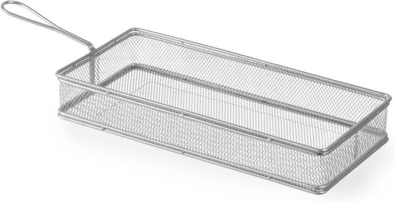 Miniaturkorb für frittierte Snacks, Edelstahl, 275x130x45mm - Hendi 426456