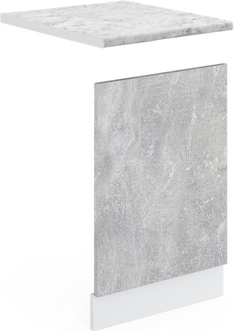 Vicco - Frontblende R-Line, Beton, 45 cm , ap Marmor