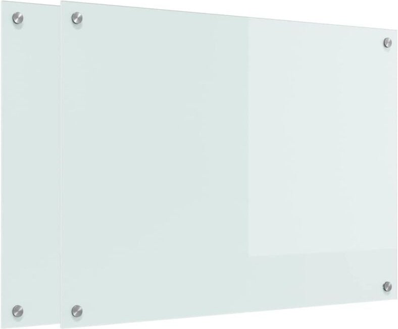 Thumbnail - Küchenrückwand Weiß 80 x 60 x 0.8 cm Gehärtetes Glas vidaXL