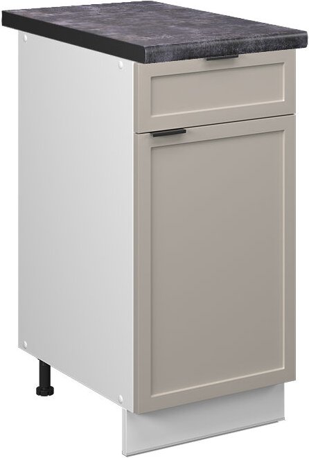 Vicco - Küchenunterschrank Fame-Line, GrauBeige, 40 cm , ap Anthrazit