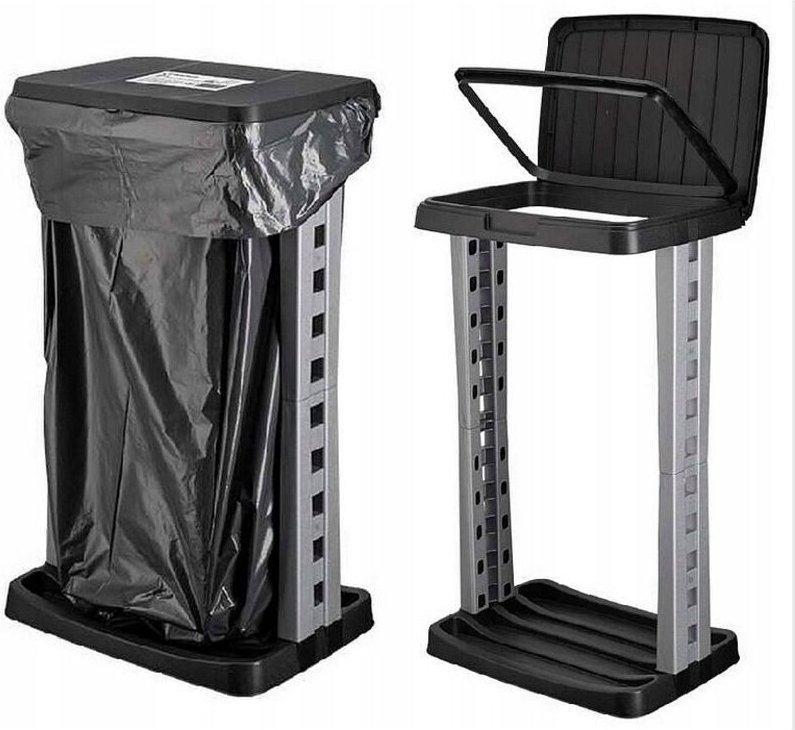 Mülleimer-Ständergestell mit 120-Liter-Säcken