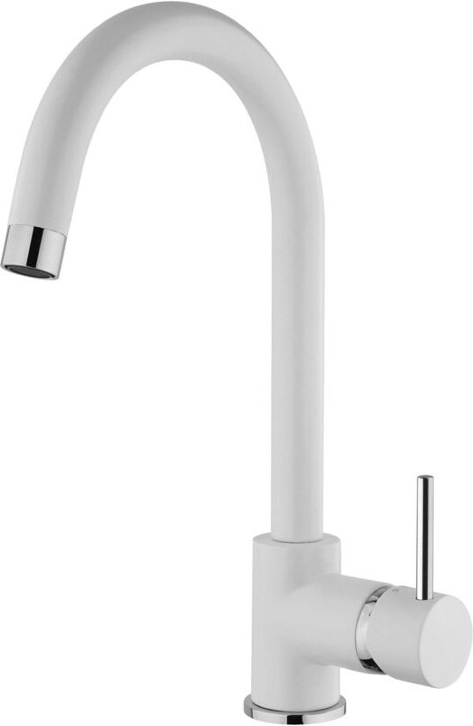 Kiamami Valentina - Weisse Spültischarmatur Mit Hohem Auslauf