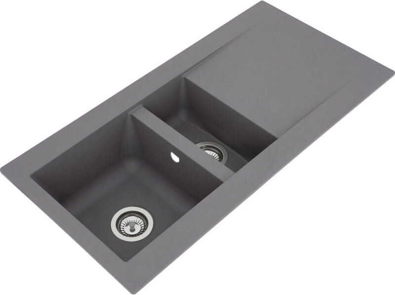 Mineralite Einbauspüle 1,5 Becken Denver 100 x 50 cm Spüle Spülbecken - Respekta