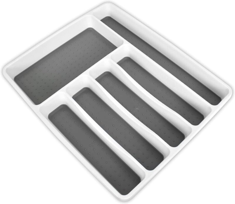 Besteckkasten für Schubladen Besteckhalter Küche Schubladeneinsatz Besteck Organizer 6 Fächer Schublade Besteckeinsatz f...