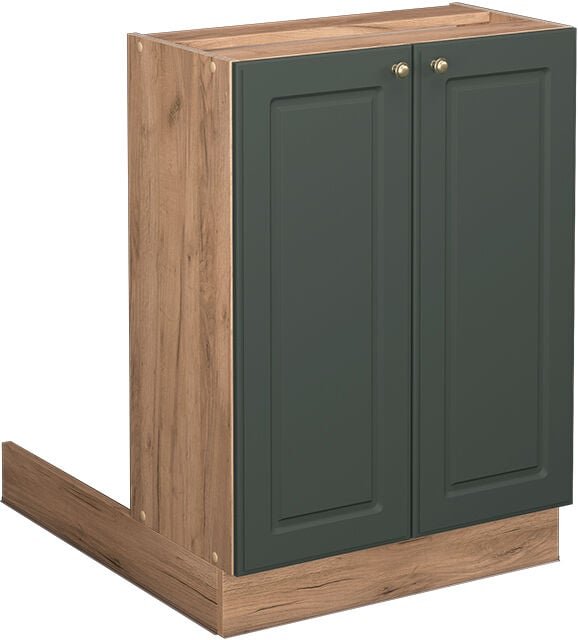 Kücheninsel Fame-Line, Grün-Gold Landhaus, 60 cm ohne Arbeitsplatte Vicco