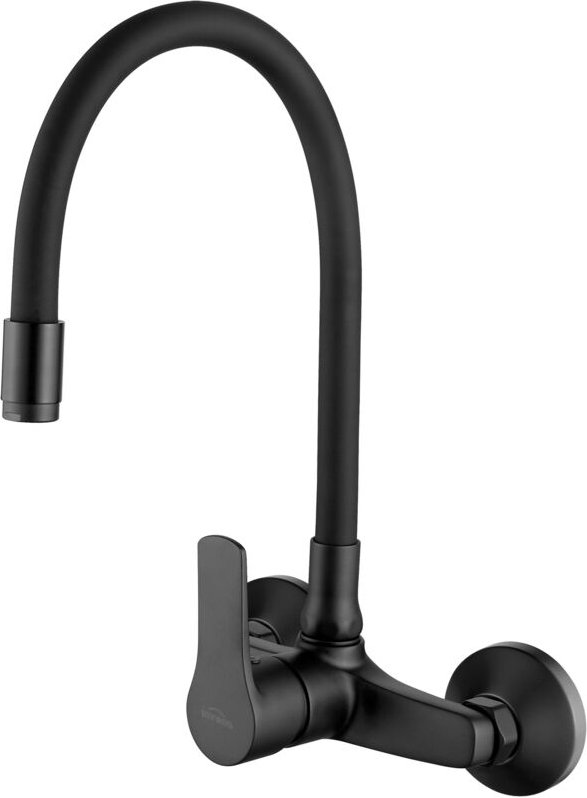 Verso Küchenspültischarmatur mit flexiblem Auslauf, schwarz