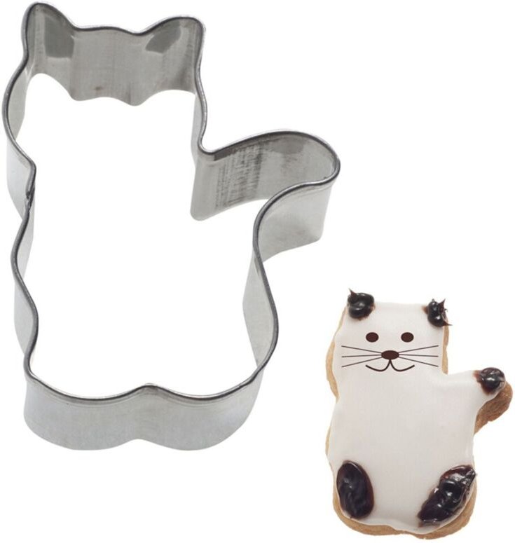 Ausstechform Katze 5 cm aus Edelstahl