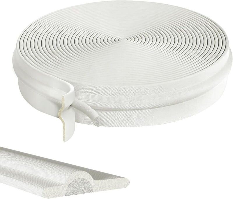 Fenster Dichtungsband Selbstklebend Fensterdichtung, 6M Zugluftstopper Türdichtungen, Dichtungsband für Türen Fenster Fe...