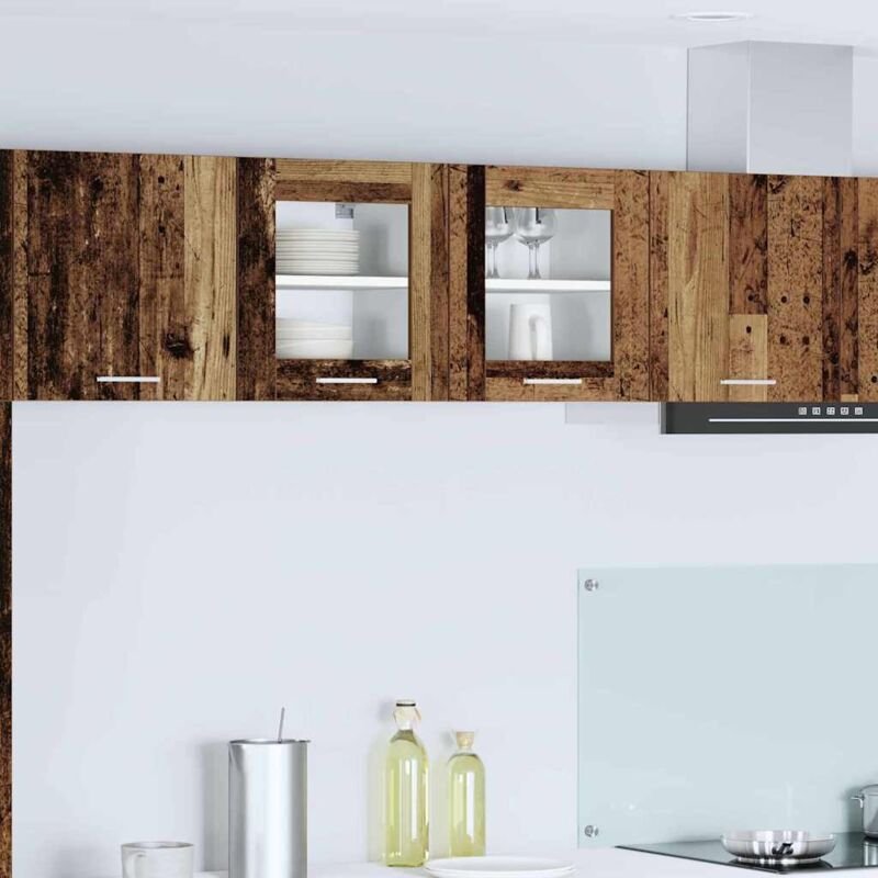 Hängeschrank 2 pcs Altholz 40 x 31 x 40 cm Holzwerkstoff vidaXL