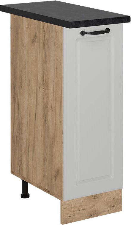 Vicco - Apothekerschrank R-Line, Weiß Landhaus, 30 cm , ap Anthrazit