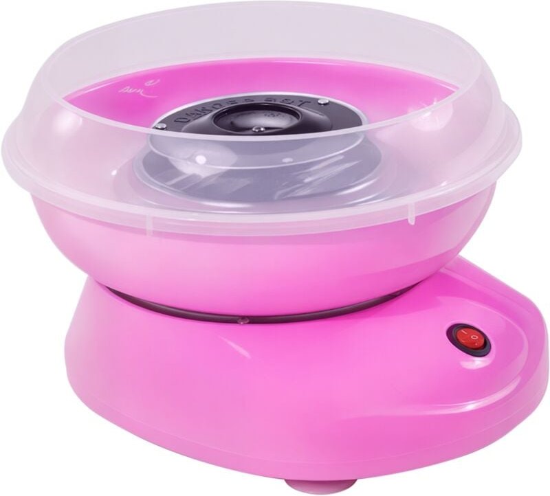 HOMCOM Zuckerwattemaschine für Zuhause Cotton Candy Machine Zuckerwatte Maschine mit Stäbchen und Messlöffel Höhe 18 cm ...