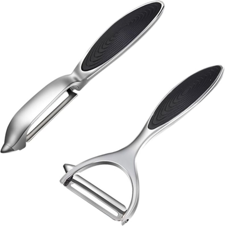 Hochwertiges Gemüseschäler-Set – ultrascharfe Edelstahlklingen mit ergonomischem, rutschfestem Griff, ideal zum Schälen ...
