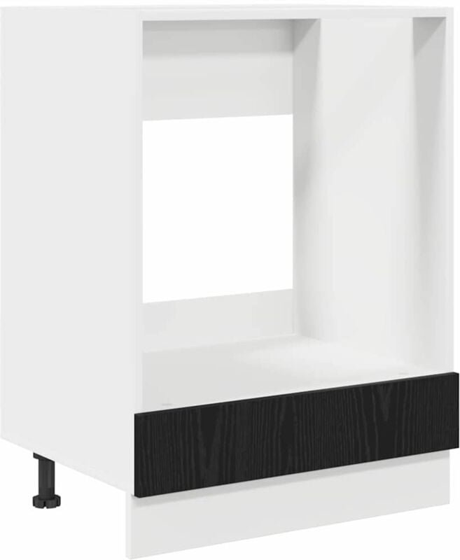 Backofen-Schrank Schwarze Eiche 60 x 46 x 81.5 cm Holzwerkstoff Vidaxl